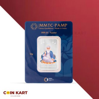 Guru Nanak Dev Ji (999.9) 50 gm Silver Bar