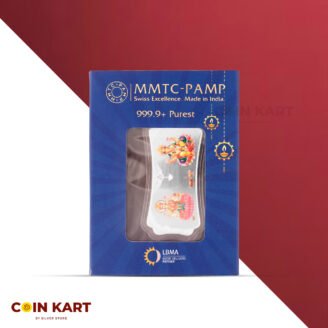 Stylized Lakshmi Ganesha (999.9) 50 gm Silver Bar