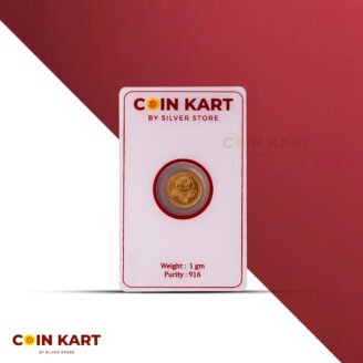 Rose 22k 916 1 gm Gold Coin