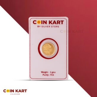 Rose 22k 916 2 gm Gold Coin