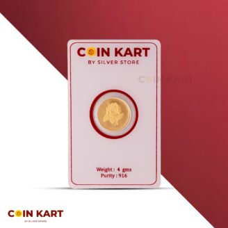 Rose 22k 916 4 gm Gold Coin