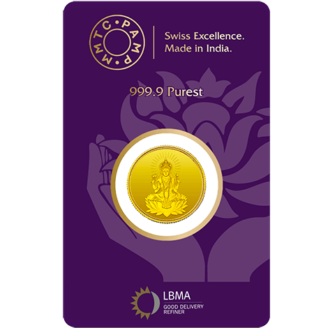 Lakshmi 24k (999.9) 8 gm Gold Coin